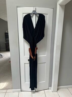 Felicity & Coco Black Pleated Maxi Dress